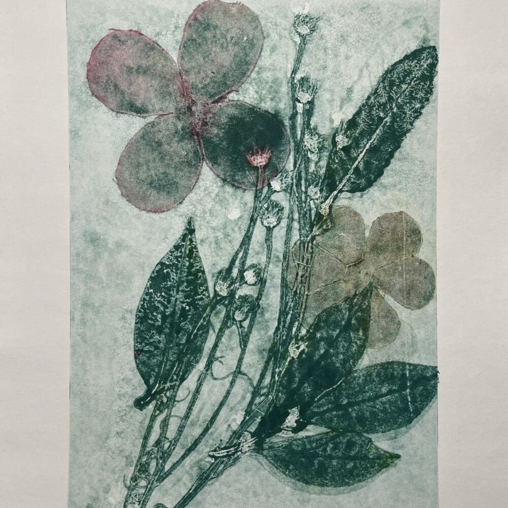 Middle of Spring by Maria Borissenko Monoprint