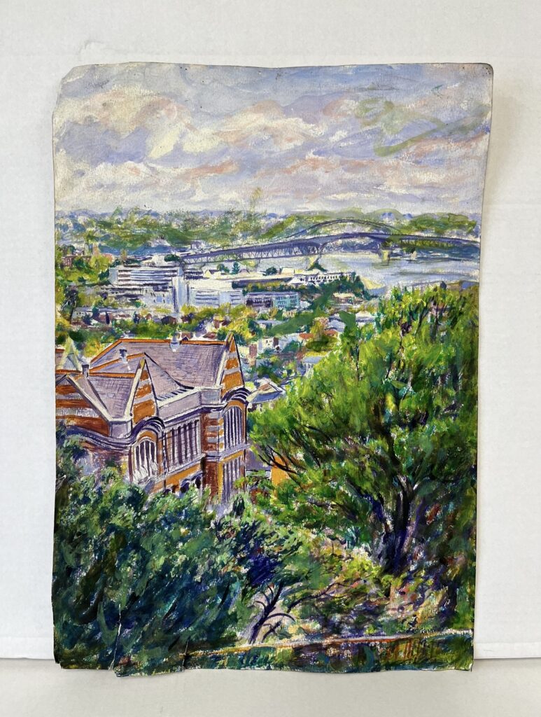 Landscape with Auckland Girls Grammar, By Paul Martin