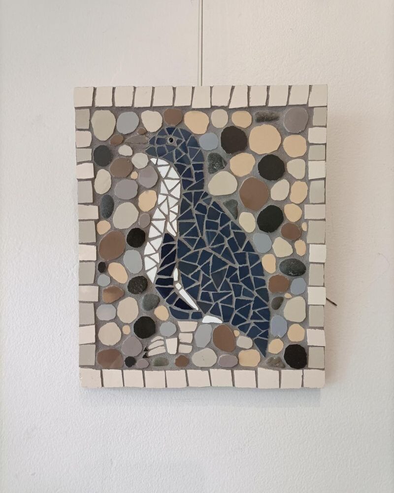 Mosaic of a blue penguin, a Kororā