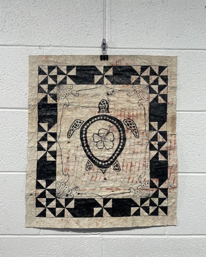 Turtle with flower border