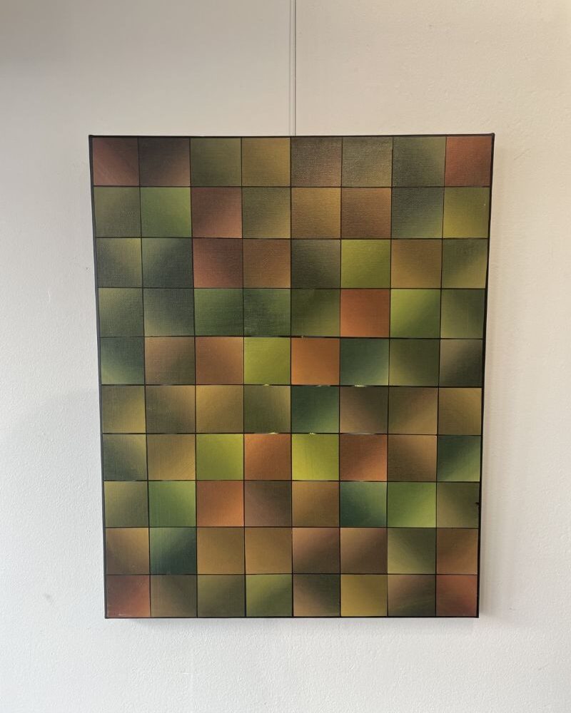 Geometric painting of squares