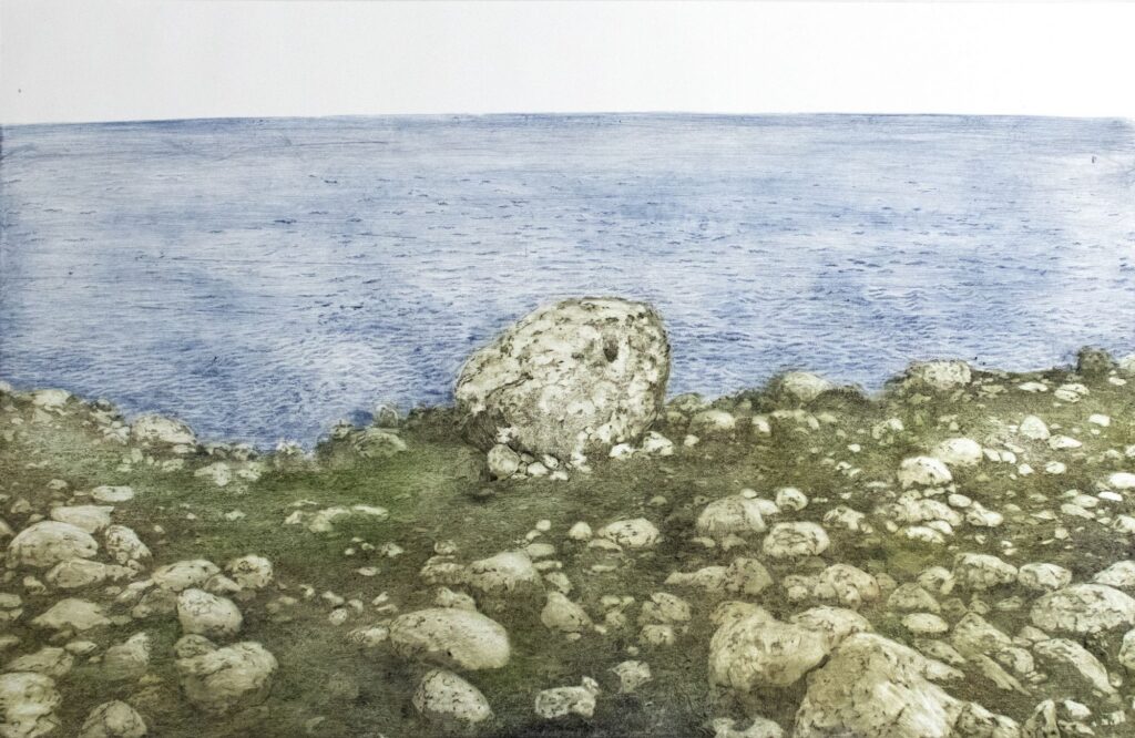 Supported by the stones by Adrian Moss