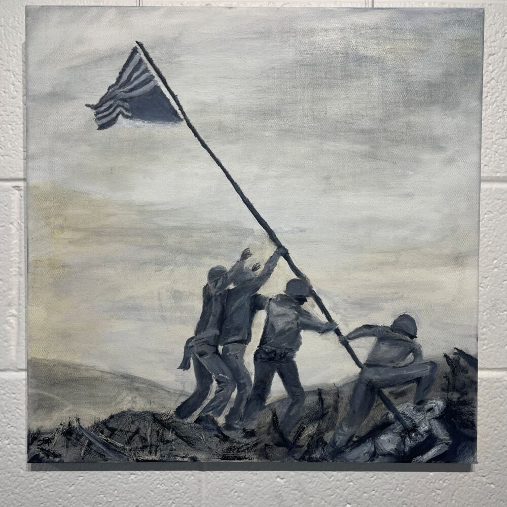 Jack Taylor The Insurrection Acrylic on Canvas 450 x 450mm